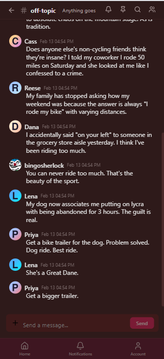 Screenshot: Mobile layout